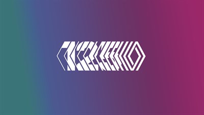 Abstraktna grafika z logotipom Renault na mavričnem ozadju.