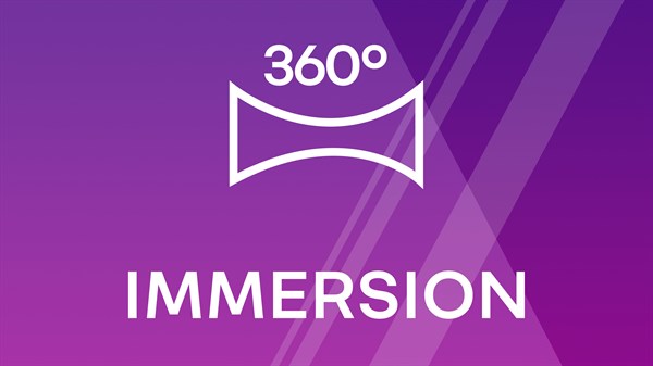 Grafika z logotipom "IMMERSION"