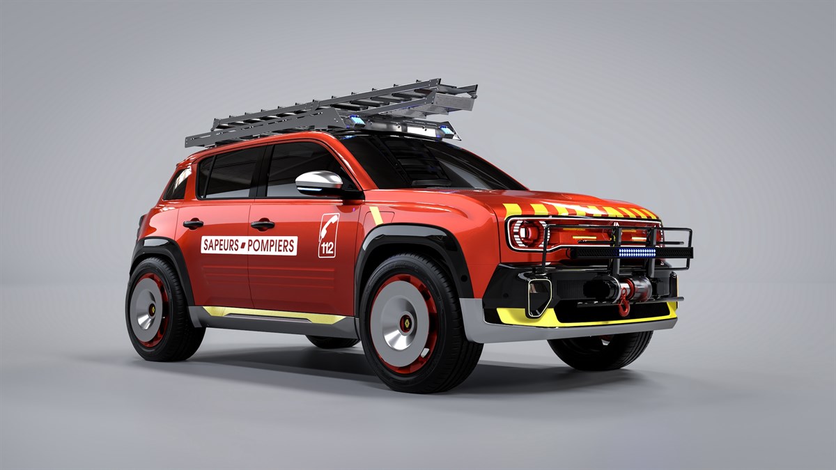 Sapeurs-Pompiers - 4TROOP - Renault 4 E-Tech 100% electric