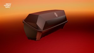 Renault strešni kovček aero cargo box črno rjav na ognjeno rdečem ozadju