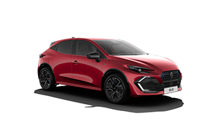 Renault Clio v rdeči barvi.