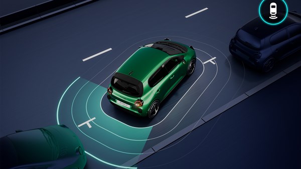front, rear and side park assist - Renault Twingo E-Tech electric