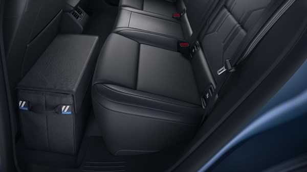 Renault Megane E-Tech electric - črna zložljiva škatla za shranjevanje ob zadnji klopi