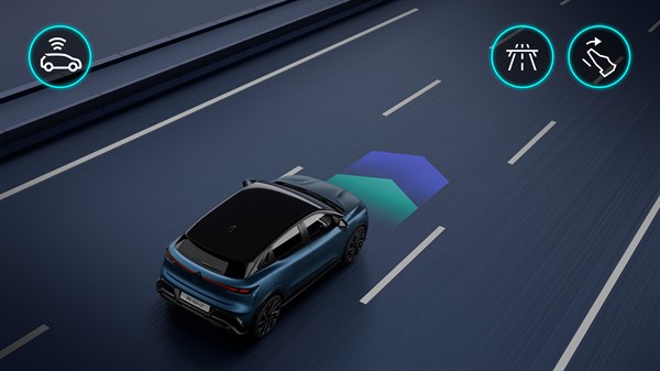 Renault Megane E-Tech electric - predictive eco-driving assistant 
