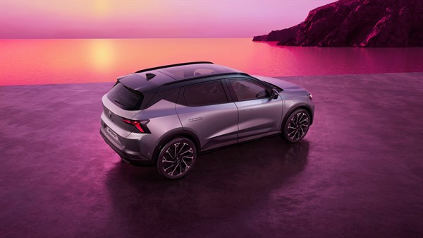 Renault Scenic E-Tech electric, pogled od zgoraj na streho solarbay®.