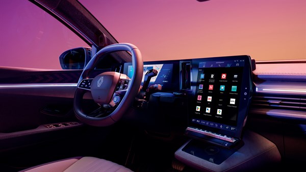 Renault Scenic E-Tech electric, notranjost - dvojni zaslon openR.