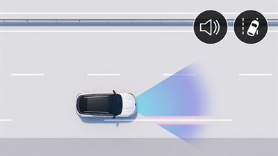 Opozorilnik za nenamerno skrenitev z voznega pasu - varnost - Renault Austral E-Tech full hybrid