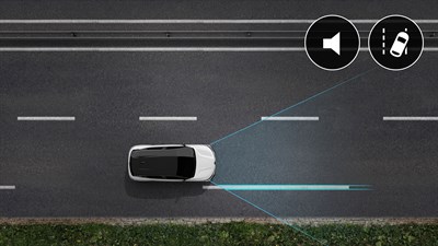 Megane E-Tech 100% electric – opozorilnik nenamerne menjave voznega pasu
