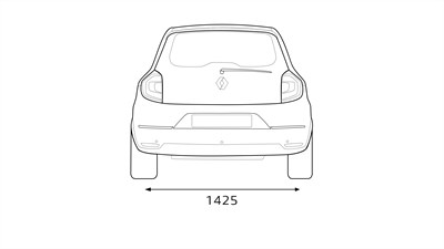 Renault TWINGO – mere zadnjega dela