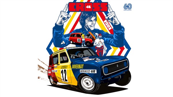 Illustration Greg - Renault 4 - Cross