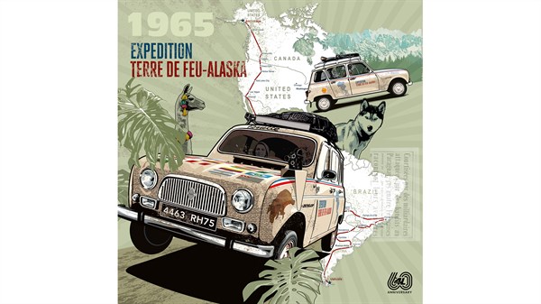 Illustration Greg - Renault 4 - Terre de Feu