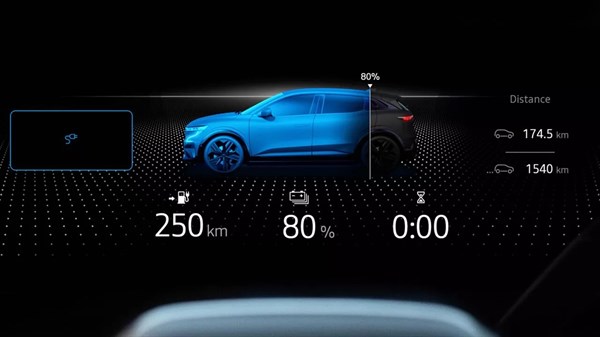 E-Tech 100% electric - 
regenerative braking - Renault