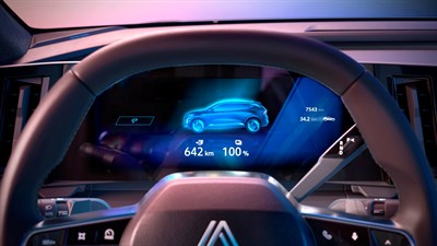 Renault Scenic digitalni zaslon z merilniki za volanom