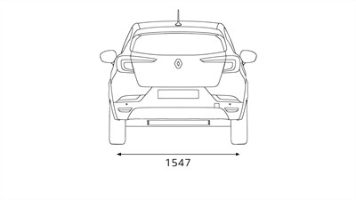 Renault CAPTUR – mere zadnjega dela